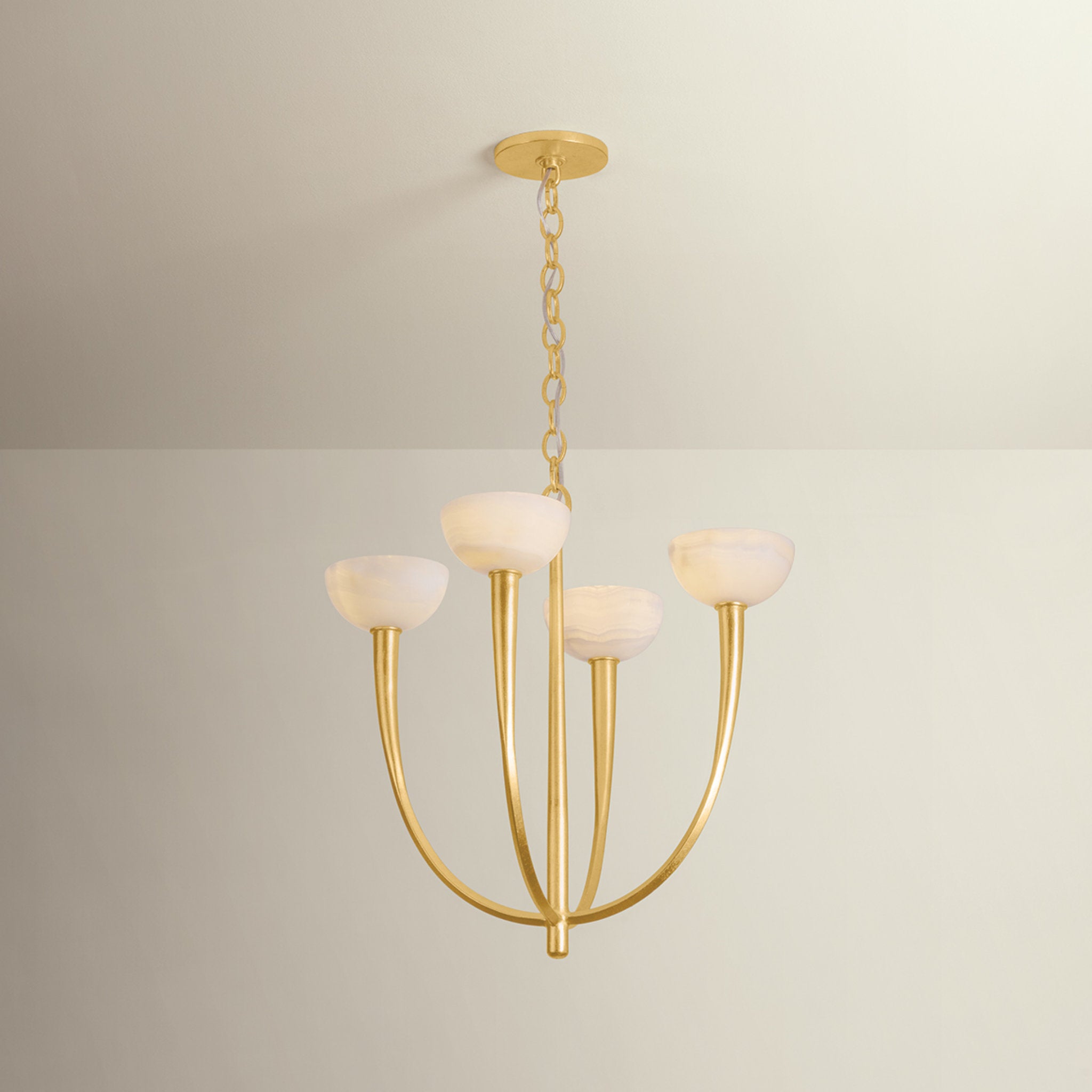 Maywood 4-Light Chandelier in Vintage Gold Leaf 22.75W x 24H