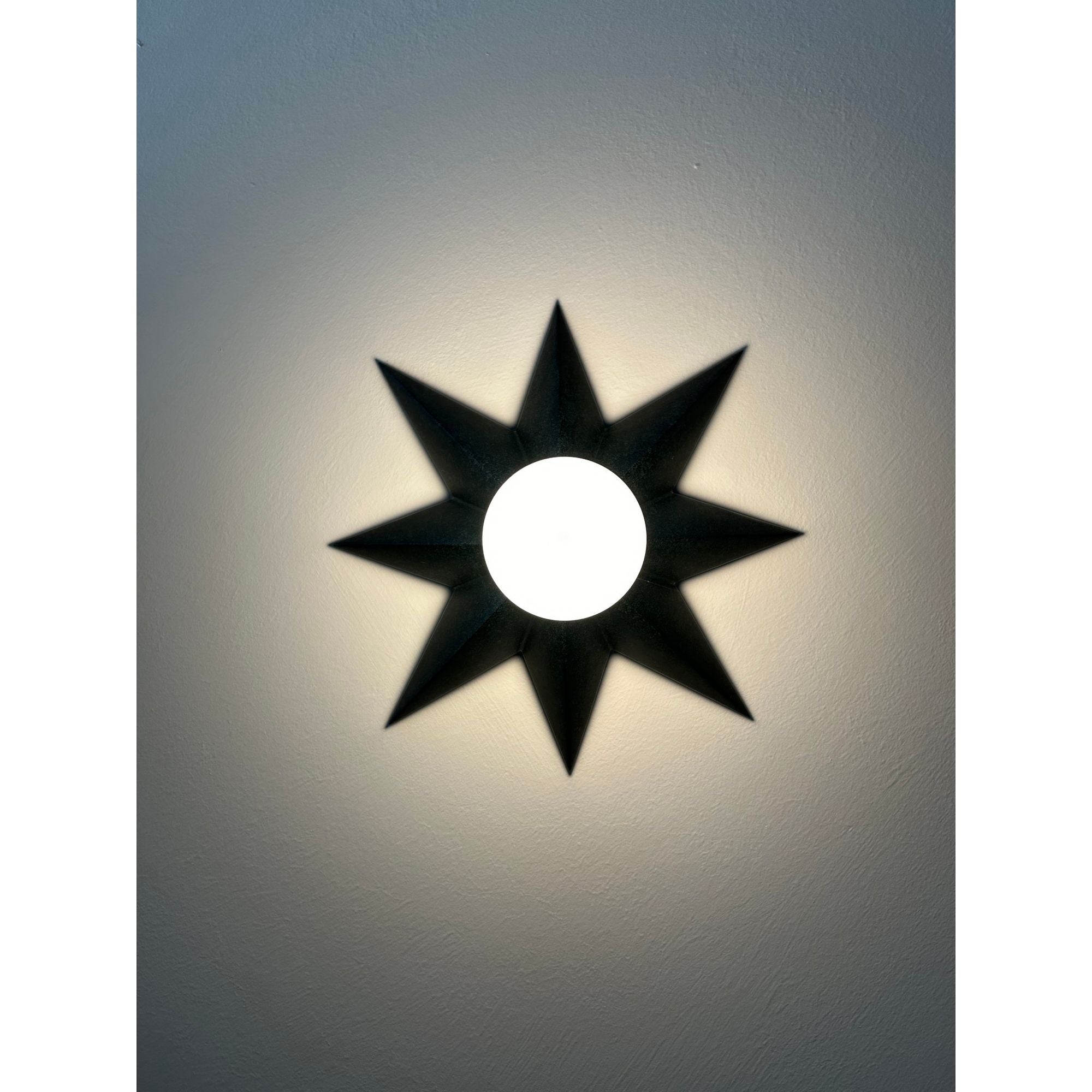 Astro 12'' Black Sconce Black 12"W x 12"H x 3"D