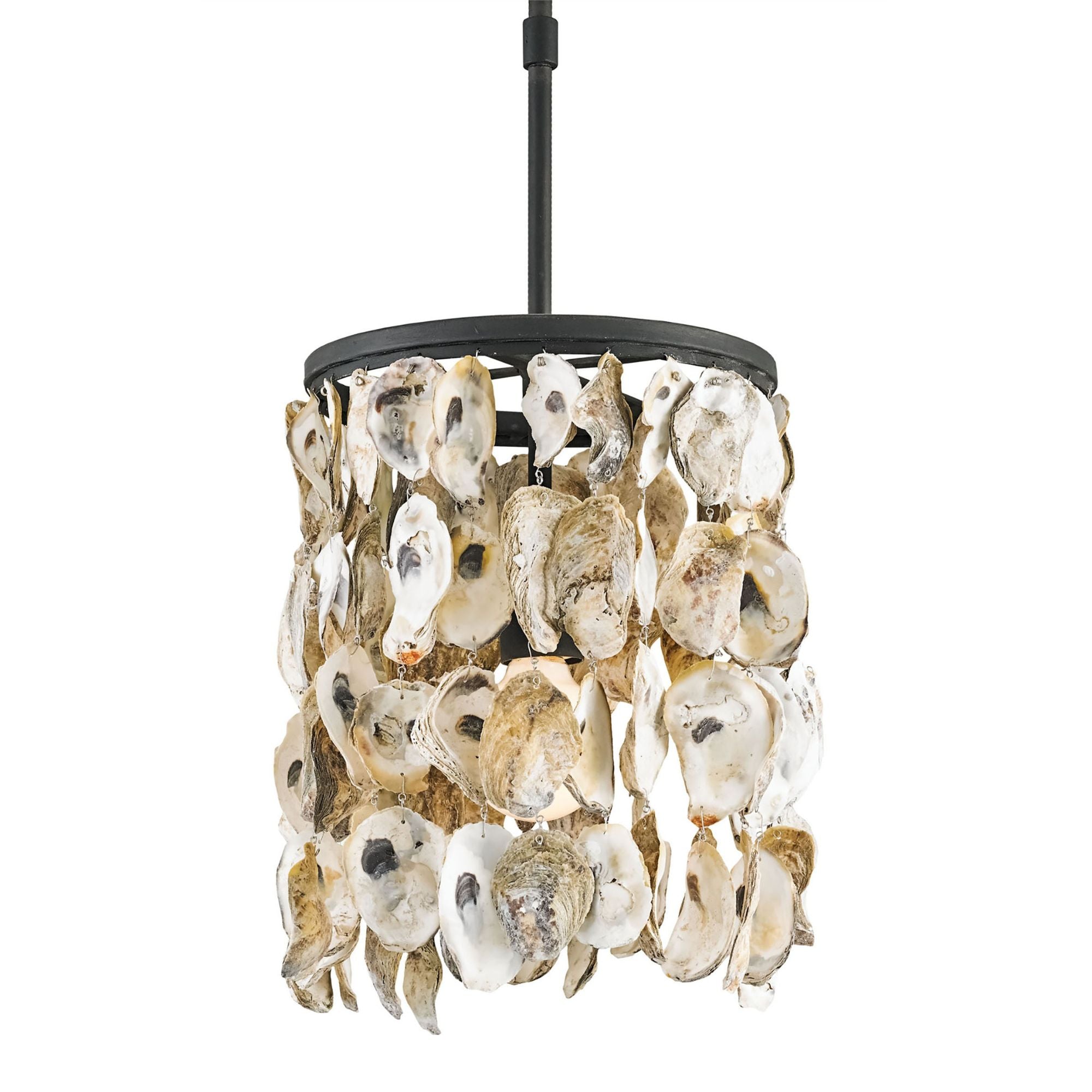 Stillwater Oyster Shell Pendant - Blacksmith/Natural