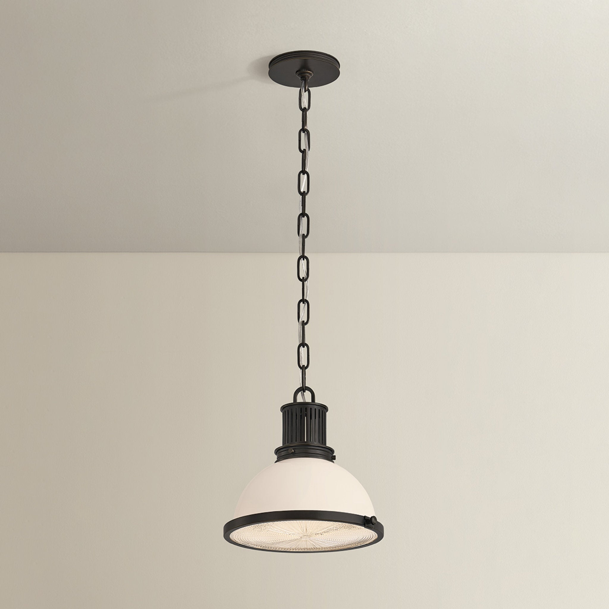 Pinesbridge 1-Light Pendant in Distressed Bronze 10.5W x 10.5H
