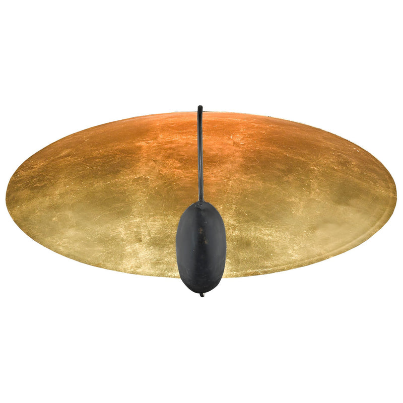 Pinders Gold Flush Mount - Contemporary Gold Leaf/French Black