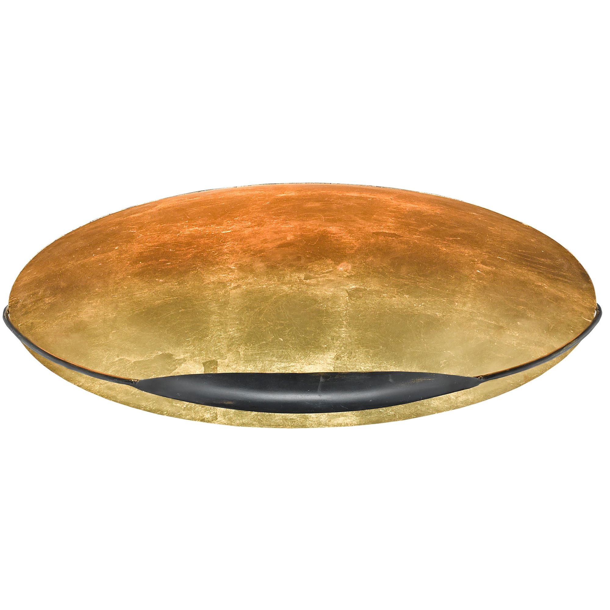 Pinders Gold Flush Mount - Contemporary Gold Leaf/French Black