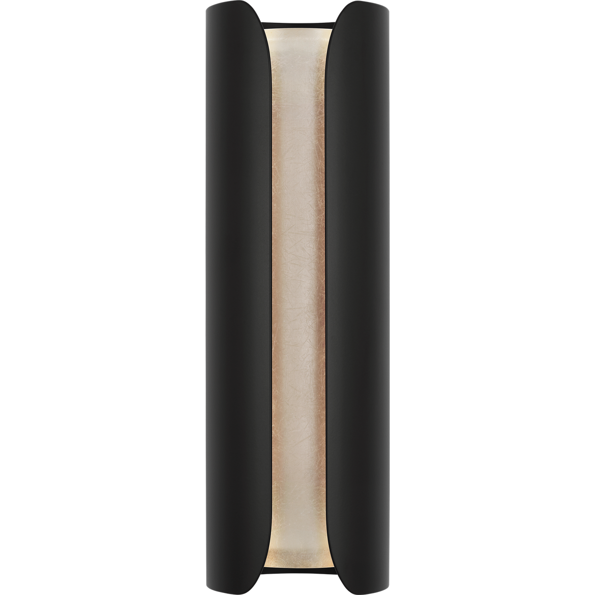 Anne-Marie Barton Armise 14" Narrow Sconce in Matte Carbon with Nova Frost W4.5" x H14" x E5"
