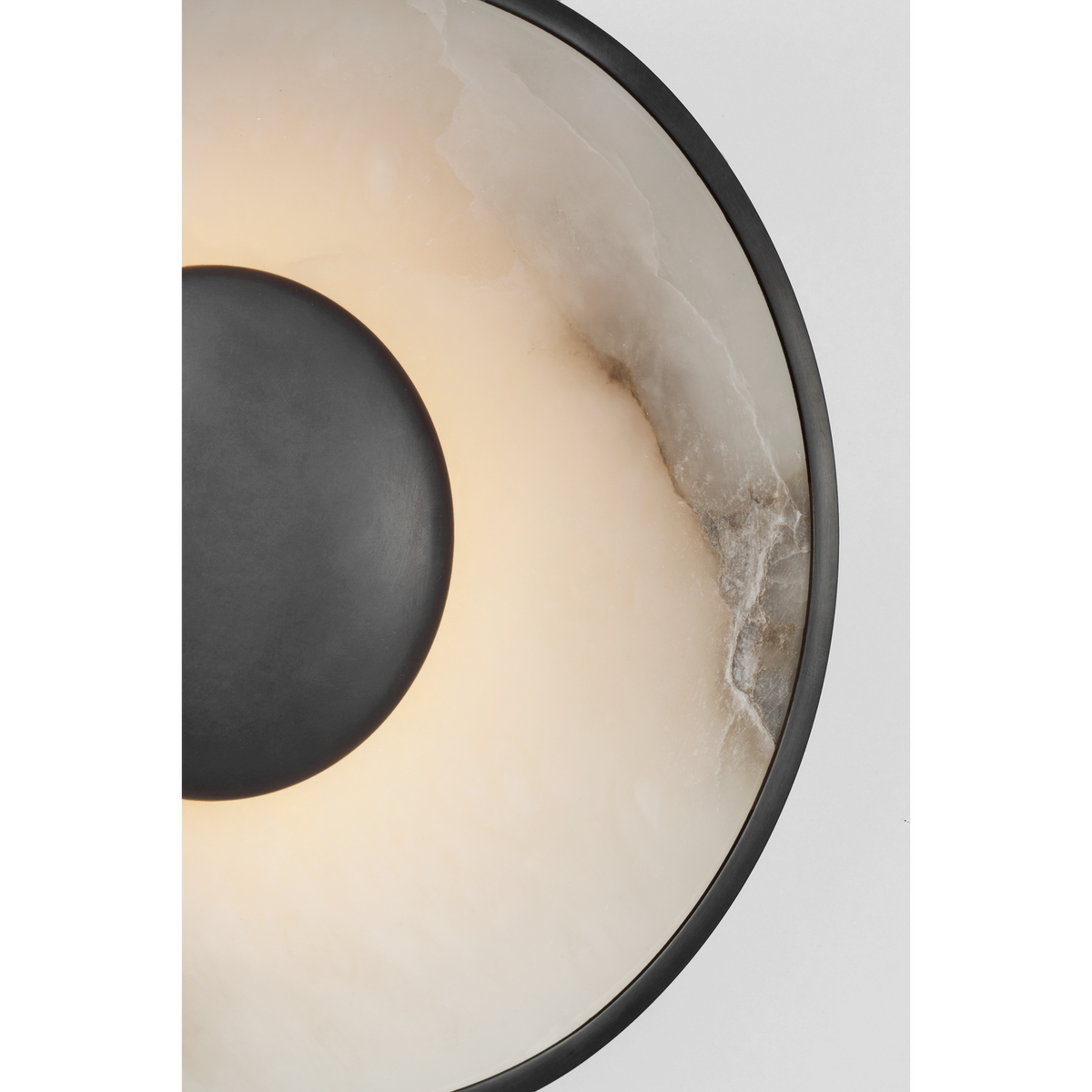 Anne-Marie Barton Umbra 8" Sconce in Bronze and Alabaster W8" x H8" x E3.5"