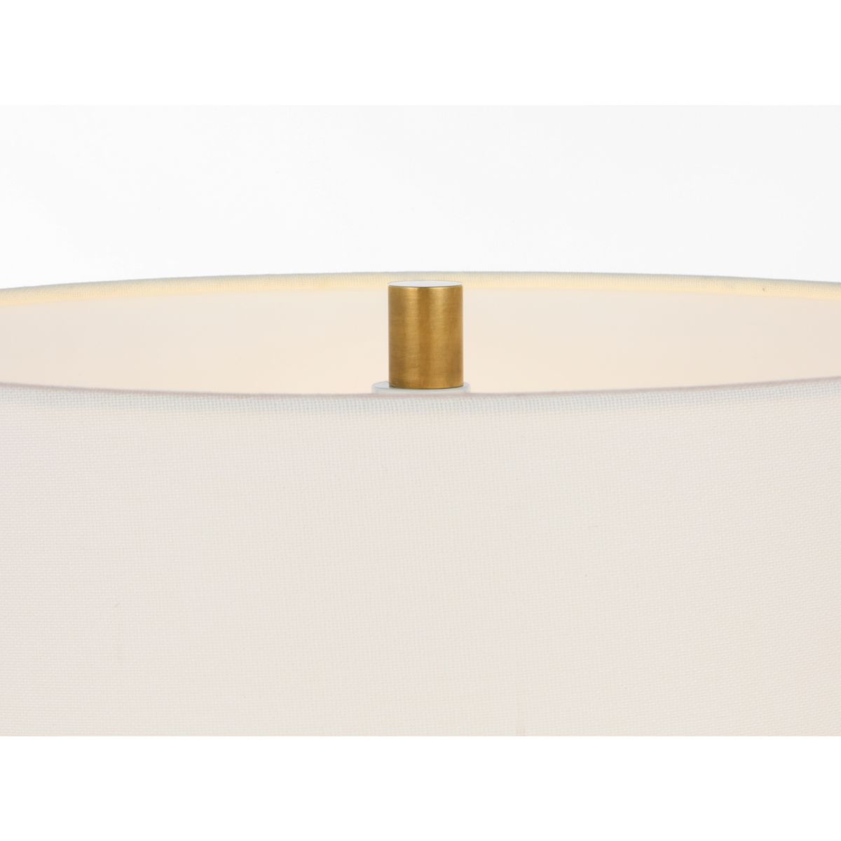 AERIN Vivara 24" Table Lamp in Sandy White with Linen Shade W14" x H24.5"