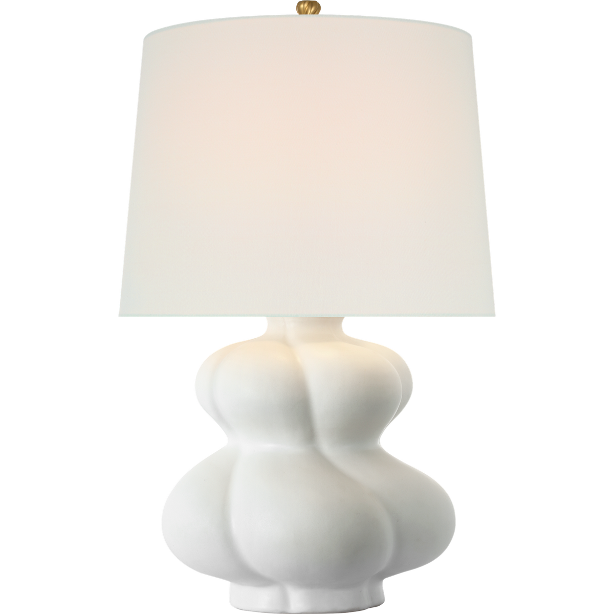 AERIN Marlene 25" Table Lamp in Chantilly with Linen Shade W16" x H25.25"