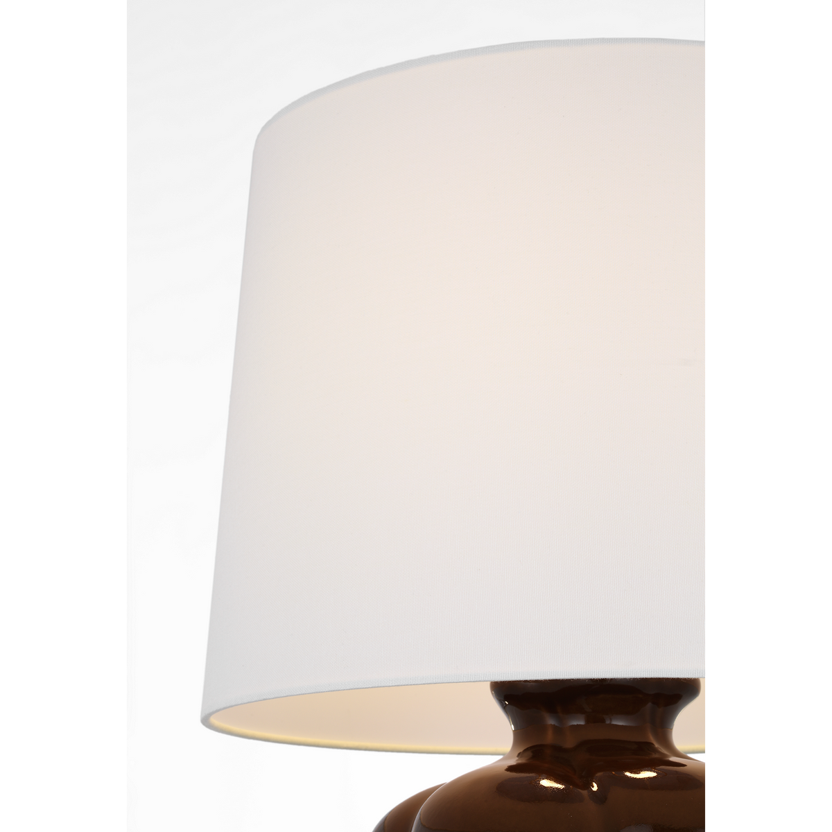 AERIN Marlene 25" Table Lamp in Melasse with Linen Shade W16" x H25.25"