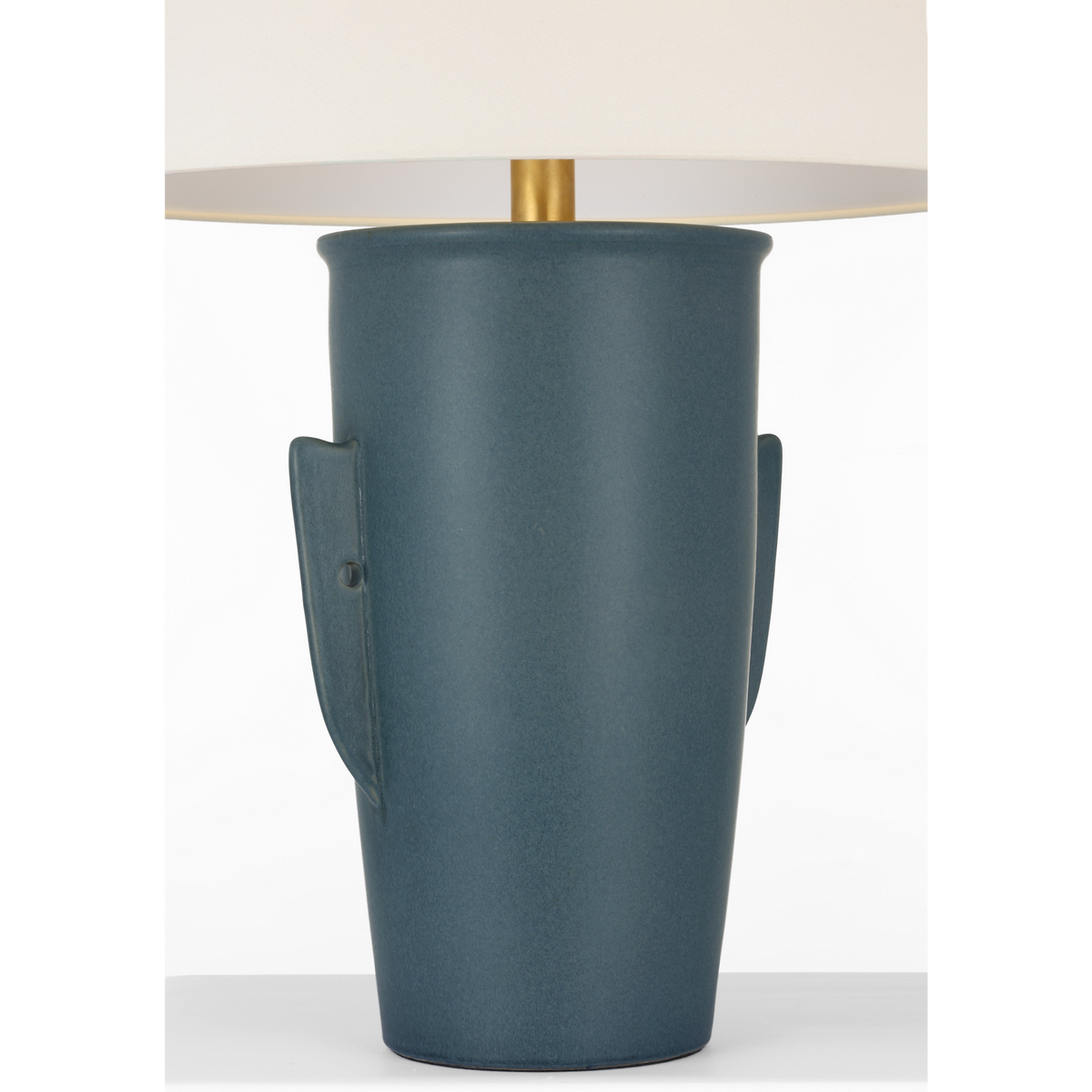 Chapman & Myers Menona 29" Table Lamp in Indigo with Linen Shade W19" x H29"
