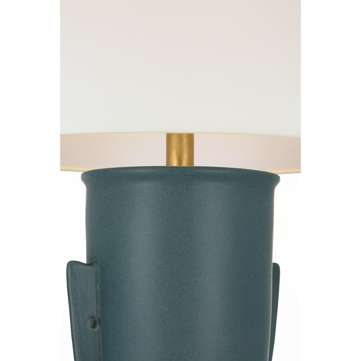 Chapman & Myers Menona 29" Table Lamp in Indigo with Linen Shade W19" x H29"