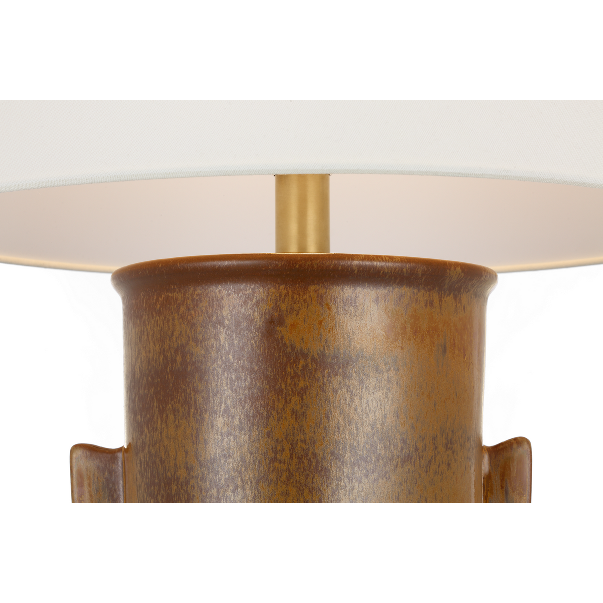 Chapman & Myers Menona 29" Table Lamp in Molten Amber with Linen Shade W19" x H29"