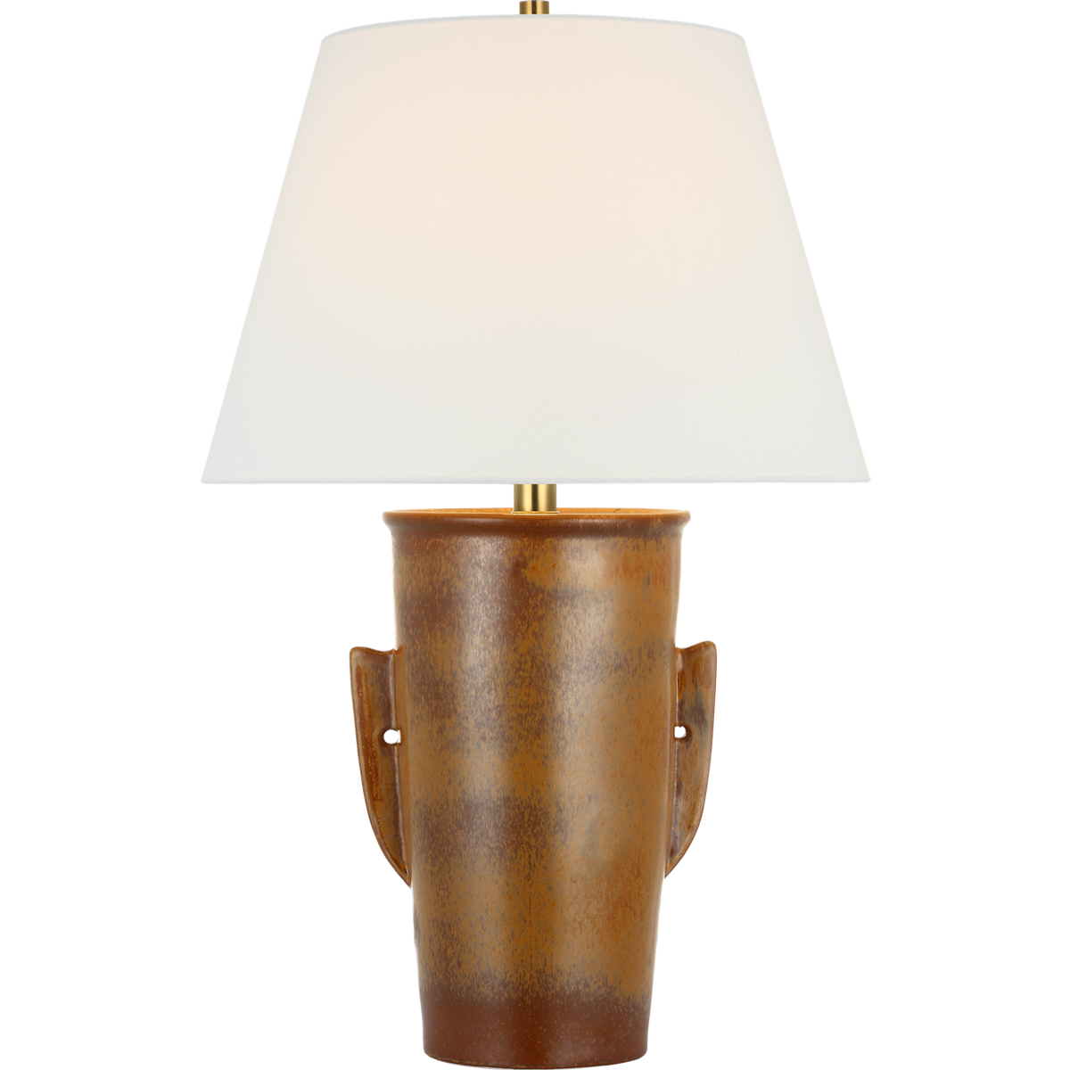 Chapman & Myers Menona 29" Table Lamp in Molten Amber with Linen Shade W19" x H29"