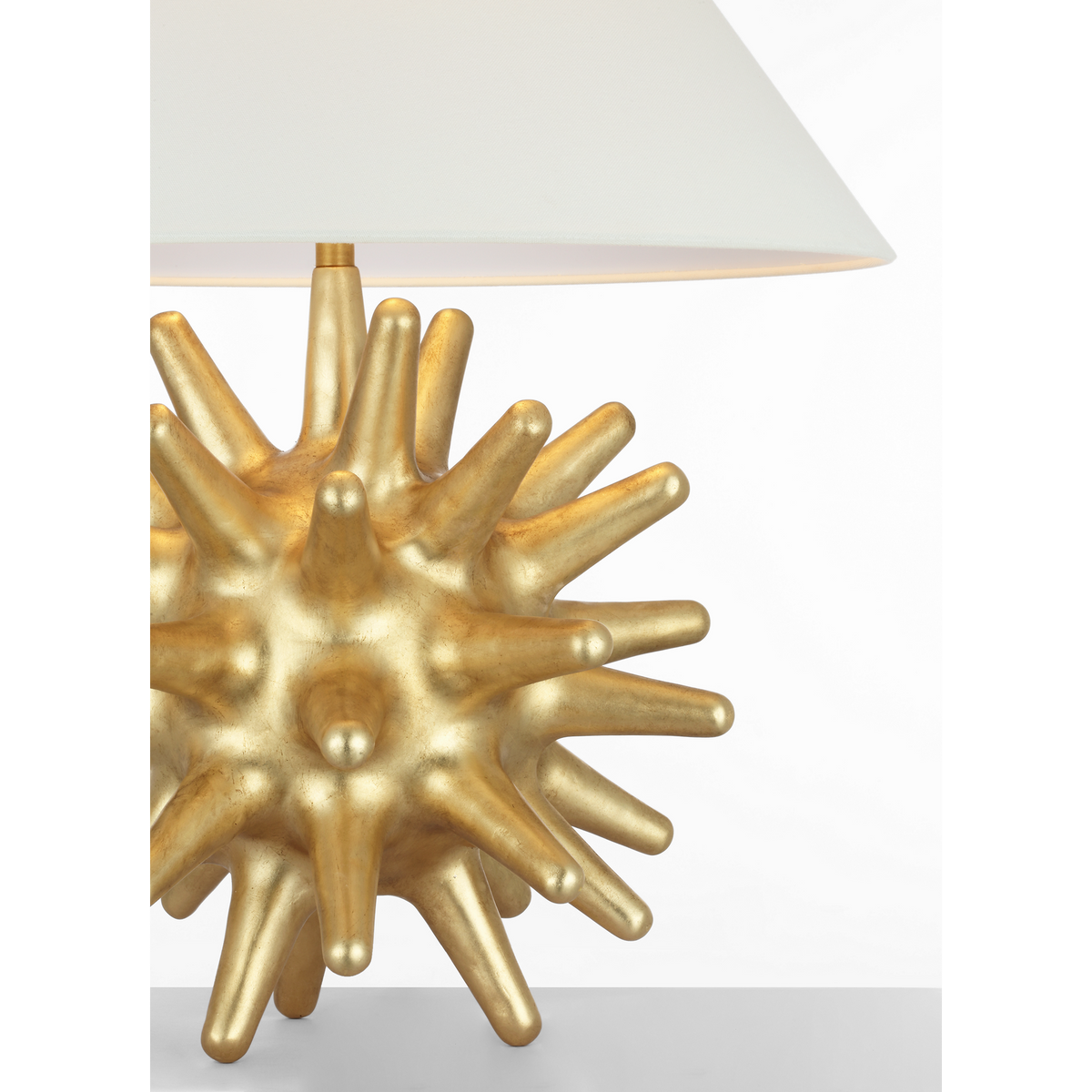 Chapman & Myers Nerina 26" Table Lamp in Gold Lustre with Linen Shade W21.5" x H26"