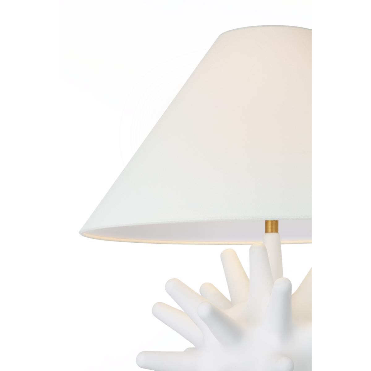 Chapman & Myers Nerina 26" Table Lamp in Plaster White with Linen Shade W21.5" x H26"