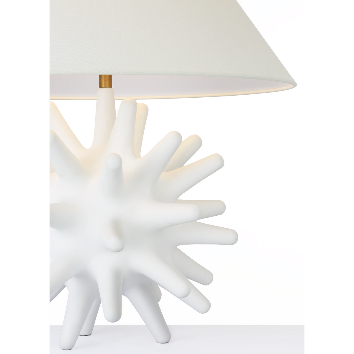 Chapman & Myers Nerina 26" Table Lamp in Plaster White with Linen Shade W21.5" x H26"