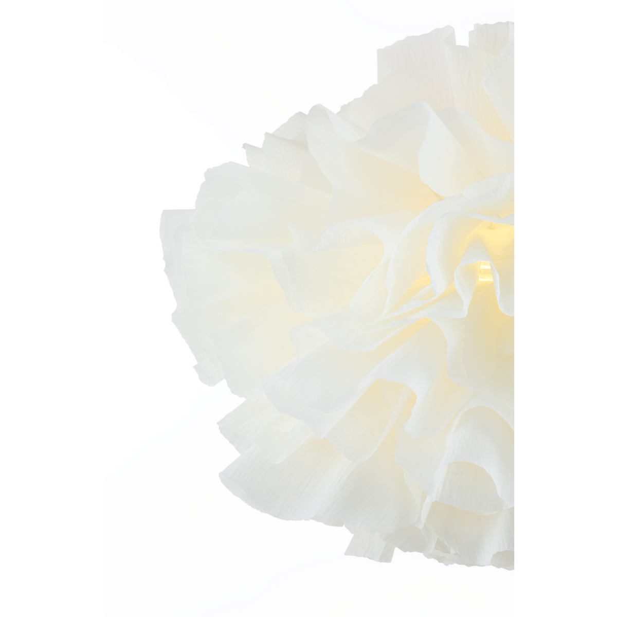 Chapman & Myers Cammela 31" Bloom Chandelier in Burnished Silver Leaf with Soft White Silk W30.75" x H21.25"