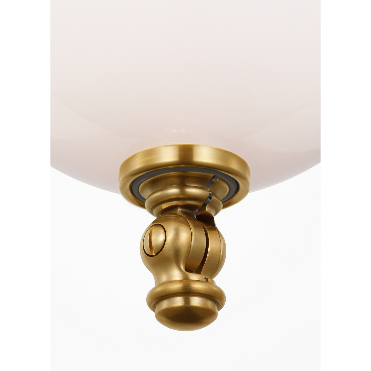 Chapman & Myers Datum Necklace Chandelier in Antique-Burnished Brass with White Glass W7" - 45.75" x H57.5"