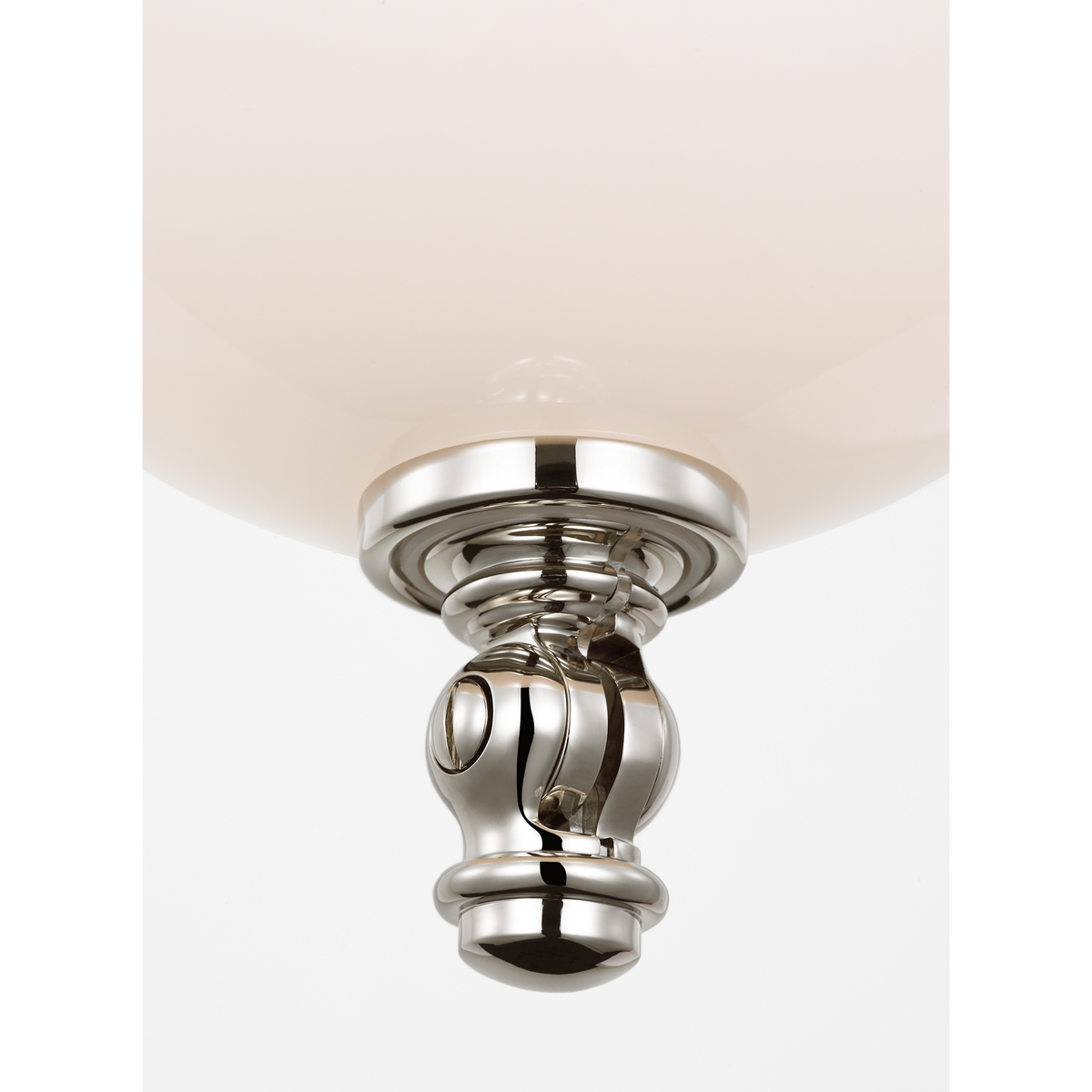 Chapman & Myers Datum Necklace Chandelier in Polished Nickel with White Glass W7" - 45.75" x H57.5"