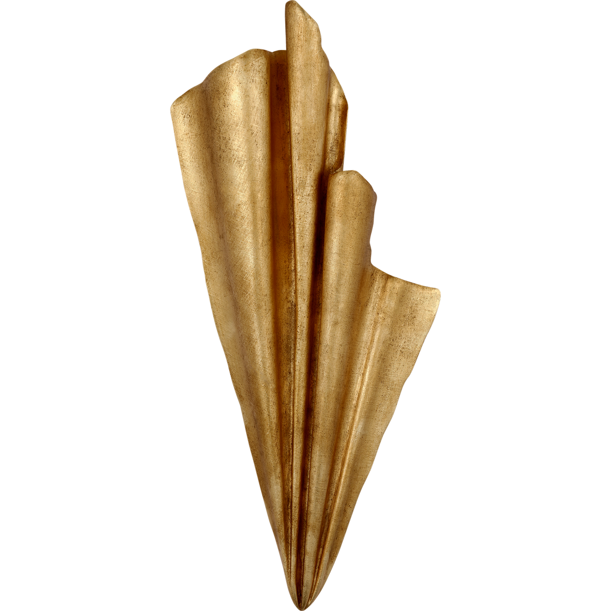 Fisher Weisman Millicent 31" Gathered Left Wall Washer in Gold Lustre W14" x H31.5" x E4"