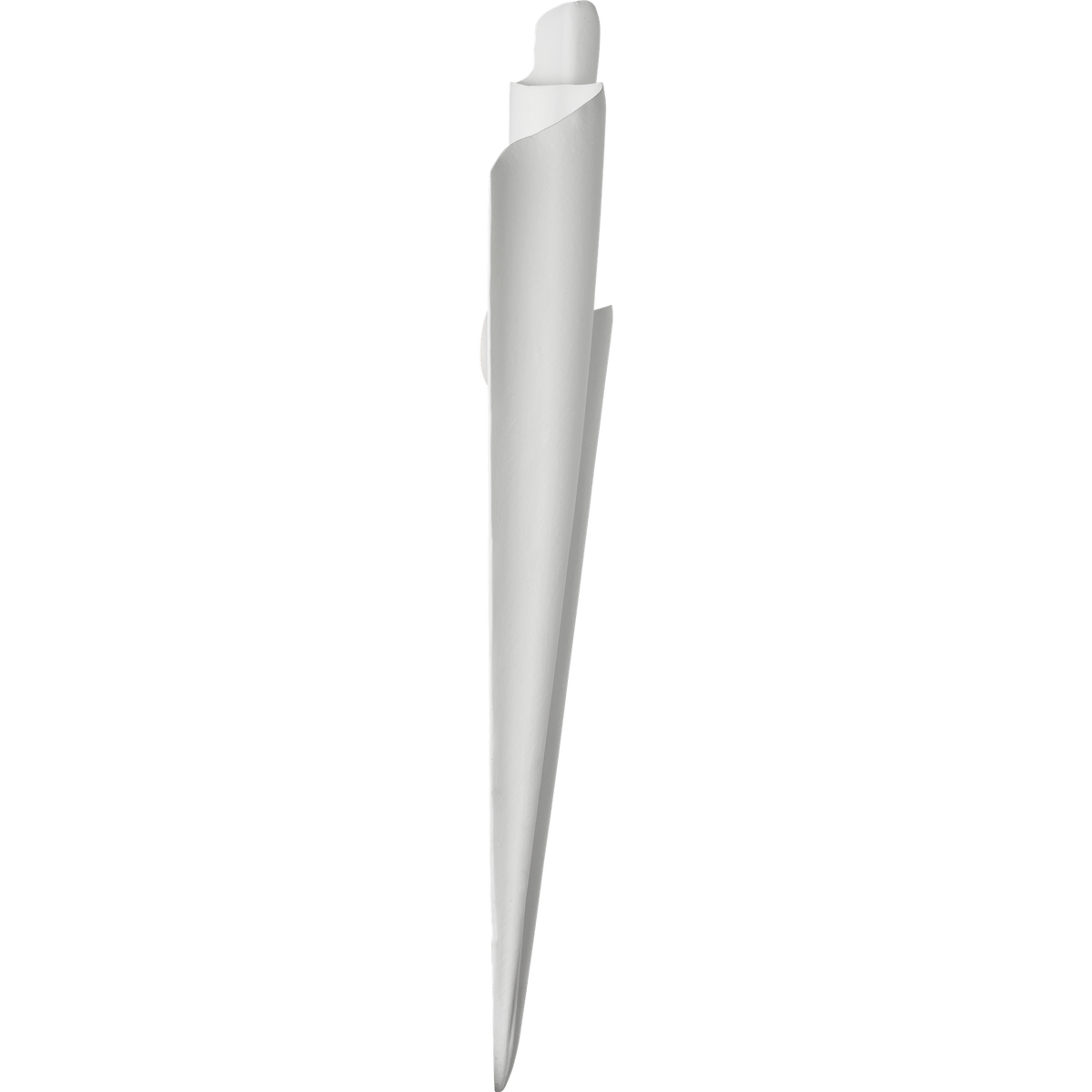 Fisher Weisman Millicent 31" Gathered Left Wall Washer in Plaster White W14" x H31.5" x E4"