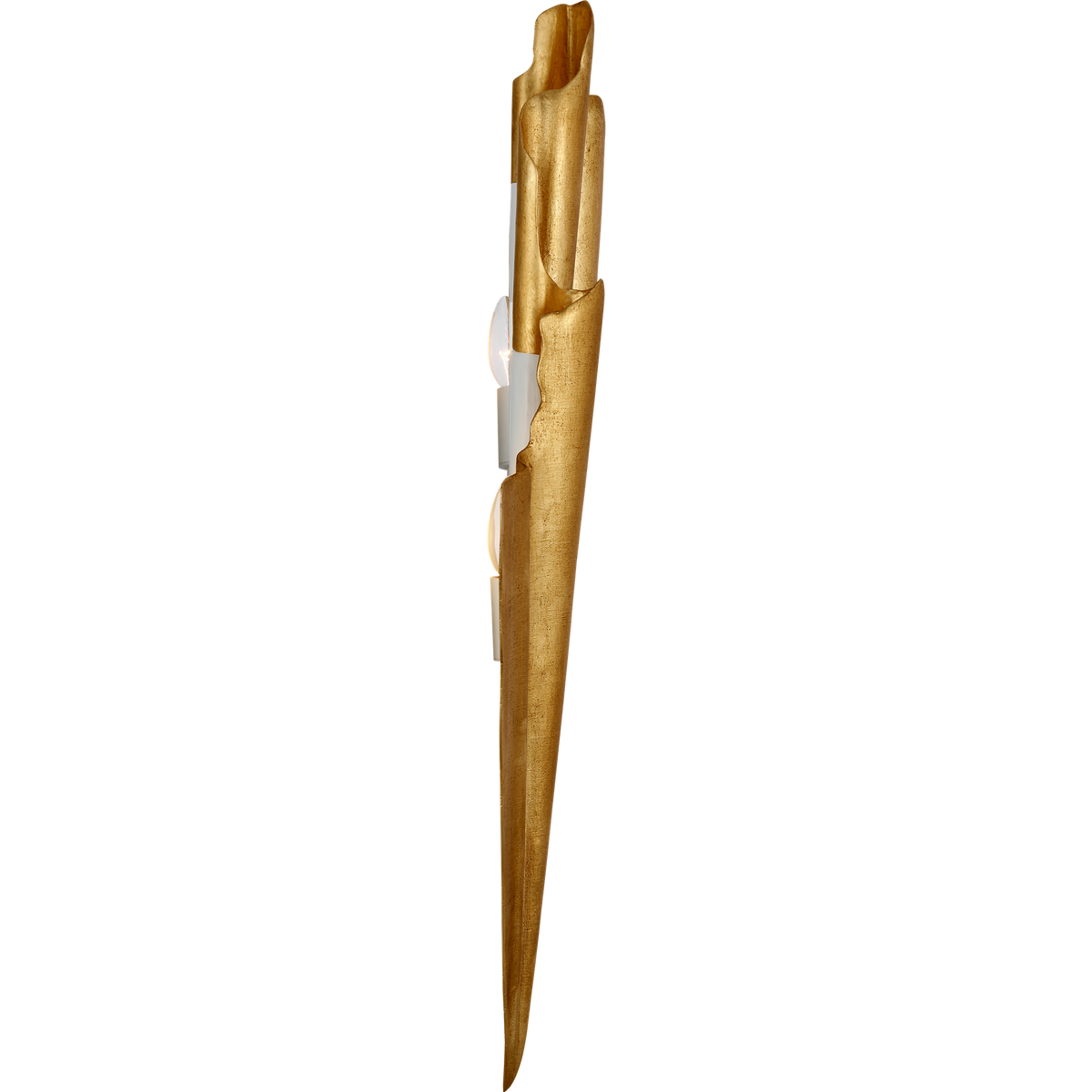 Fisher Weisman Millicent 31" Gathered Right Wall Washer in Gold Lustre W14" x H31.5" x E4"