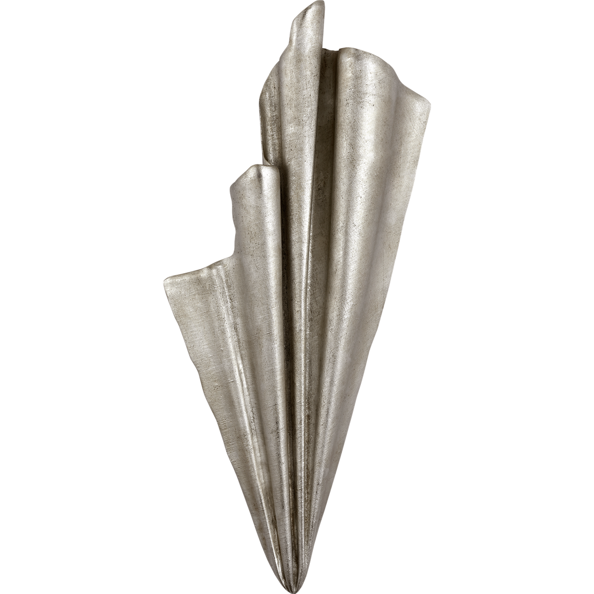 Fisher Weisman Millicent 31" Gathered Right Wall Washer in Silver Lustre W14" x H31.5" x E4"