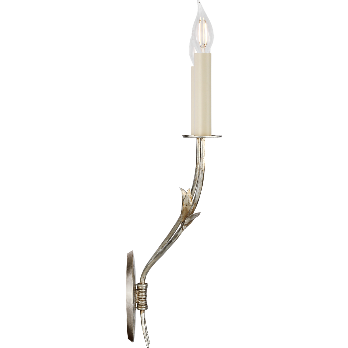 Fisher Weisman Florenz 18" Double Sconce in Silver Lustre W14" x H18.25" x E5.75"