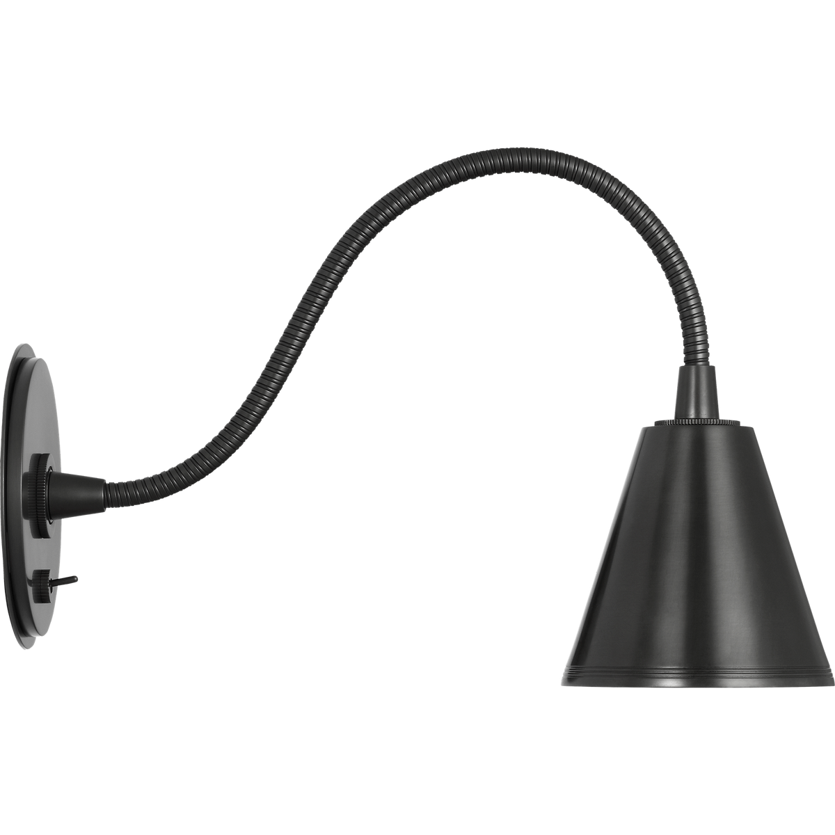Marie Flanigan Harlan Gooseneck Reading Light in Bronze W4.5" x H7.75" x E13.5"