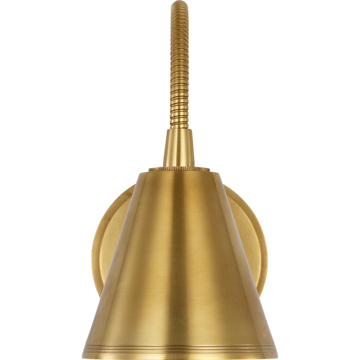 Marie Flanigan Harlan Gooseneck Reading Light in Soft Brass W4.5" x H7.75" x E13.5"