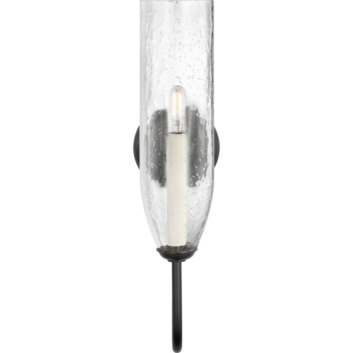 Marie Flanigan Meridien 16" Single Sconce in Bronze with Clear Restoration Glass W4.25" x H16.25" x E8"