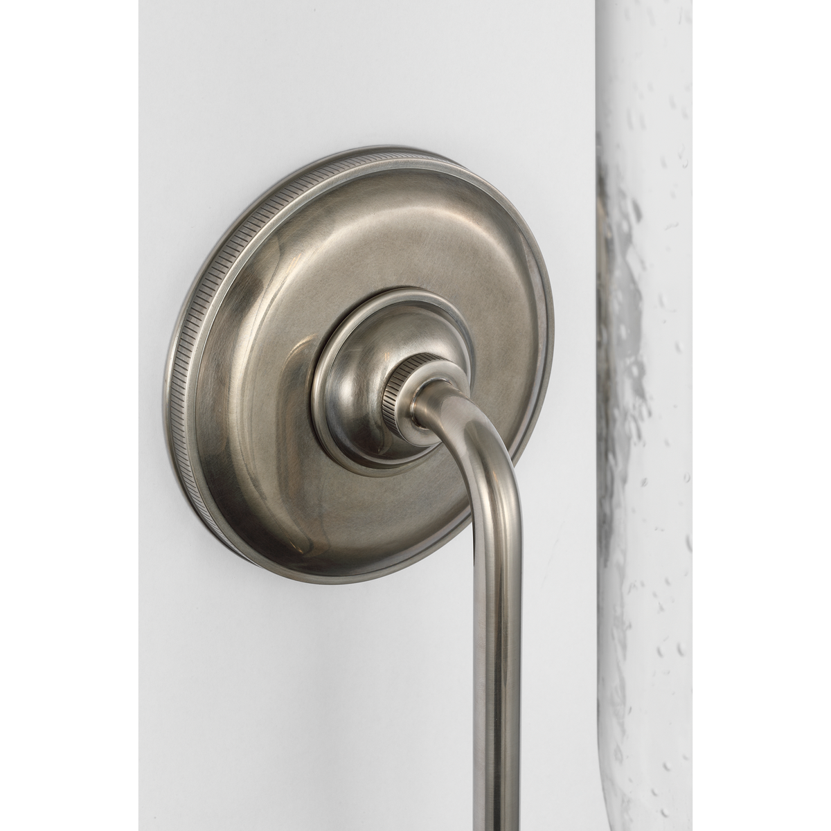 Marie Flanigan Meridien 16" Single Sconce in Pewter with Clear Restoration Glass W4.25" x H16.25" x E8"