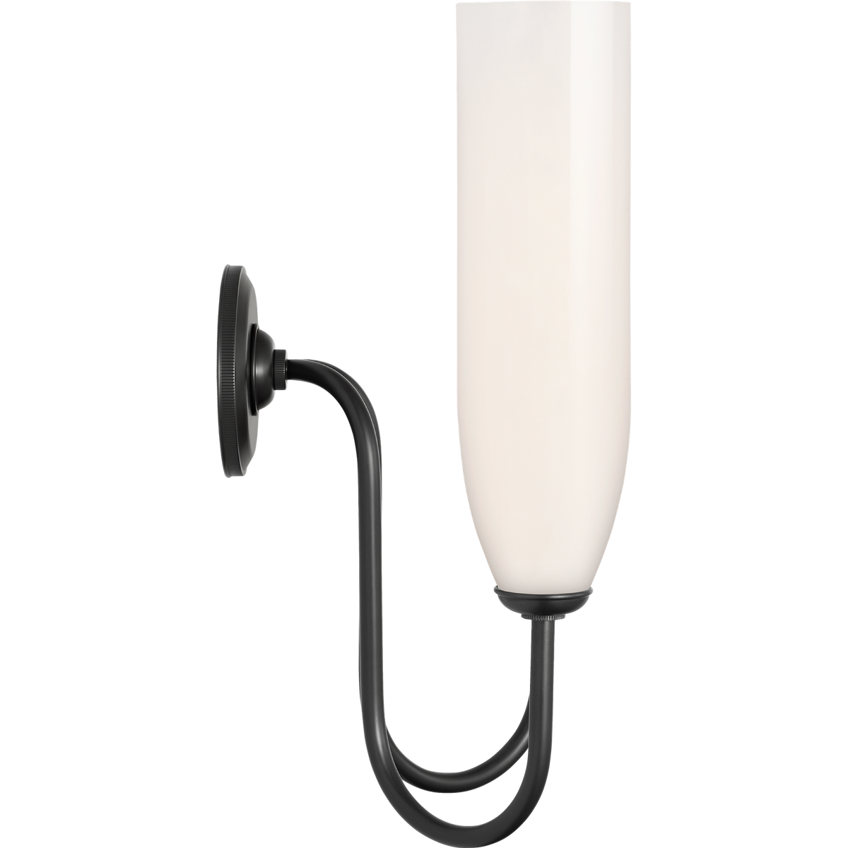 Marie Flanigan Meridien 16" Double Sconce in Bronze with White Glass W10.75" x H16.25" x E8"
