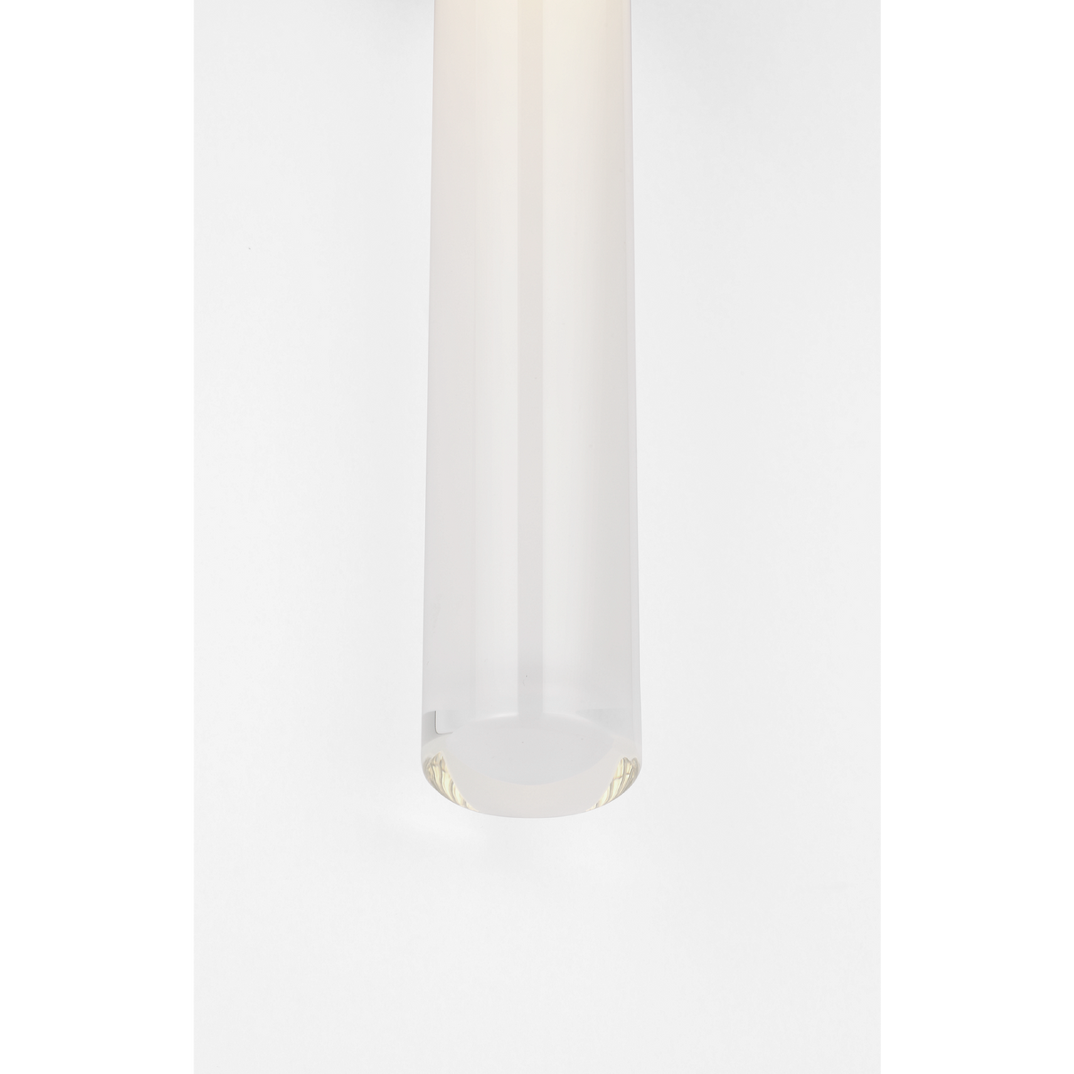 Marie Flanigan Ansel 19" Bath Sconce in Polished Nickel with White Glass W4.25" x H18.5" x E4"
