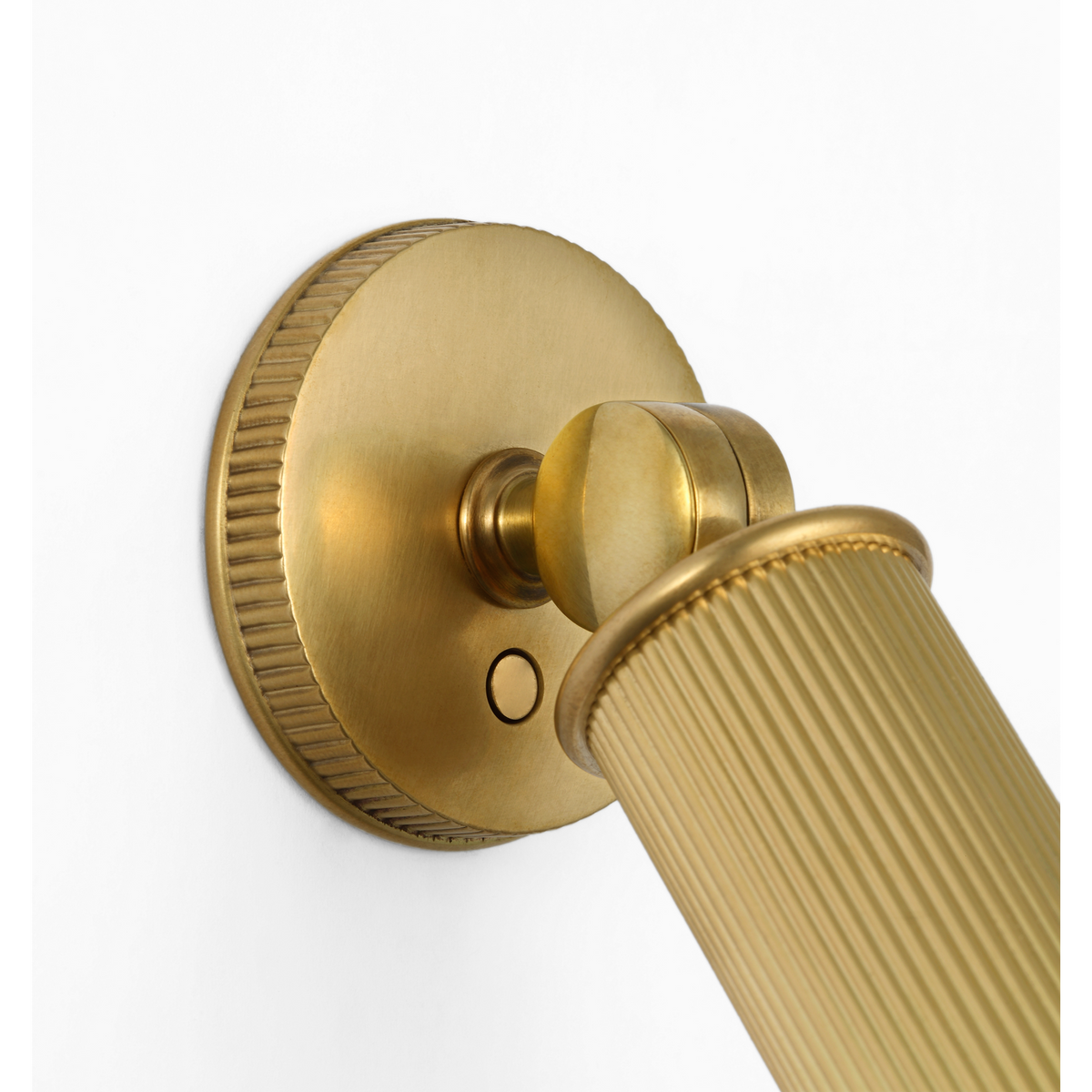 Marie Flanigan Tate 4" Pivoting Reading Light in Soft Brass W2" x H4" x E1.75"
