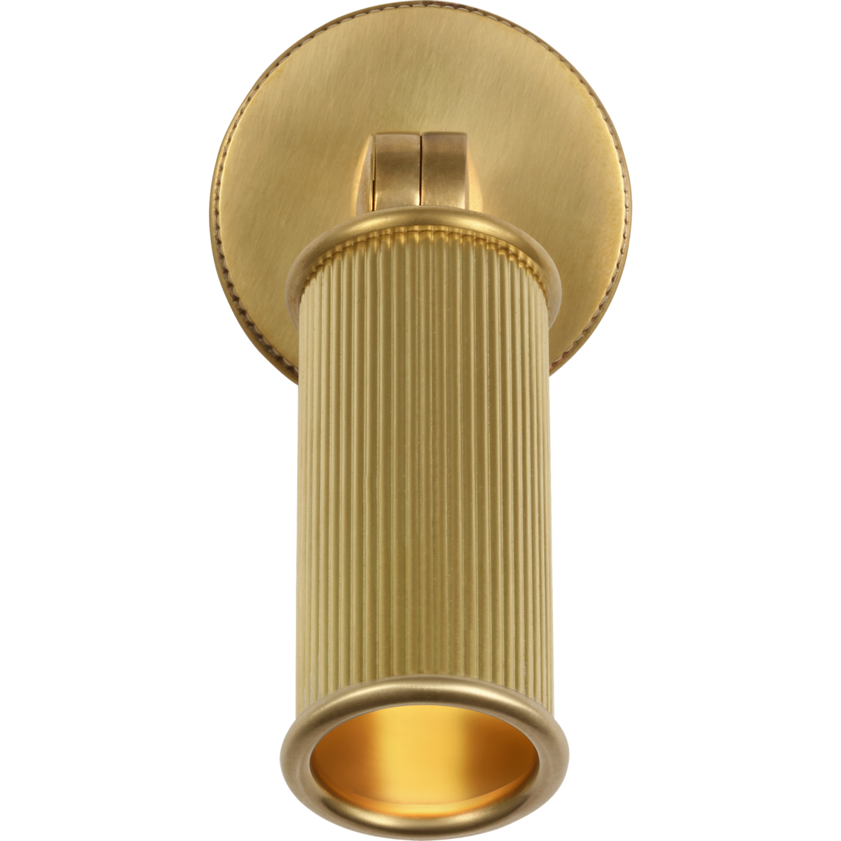 Marie Flanigan Tate 4" Pivoting Reading Light in Soft Brass W2" x H4" x E1.75"