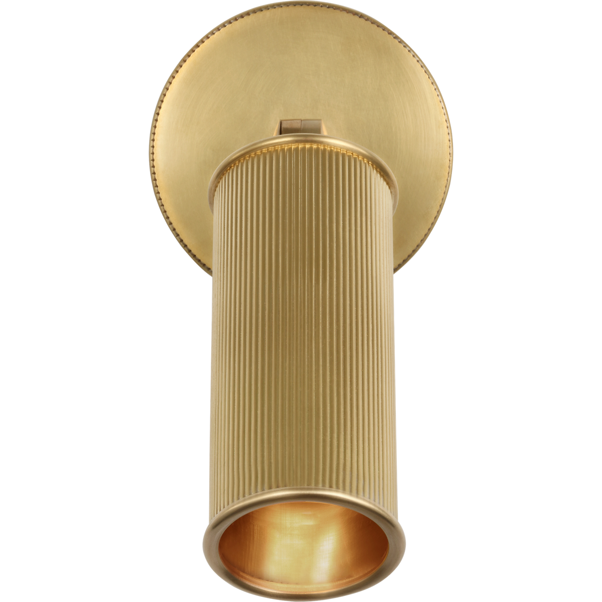 Marie Flanigan Tate 6" Pivoting Reading Light in Soft Brass W3.25" x H6.5" x E3"