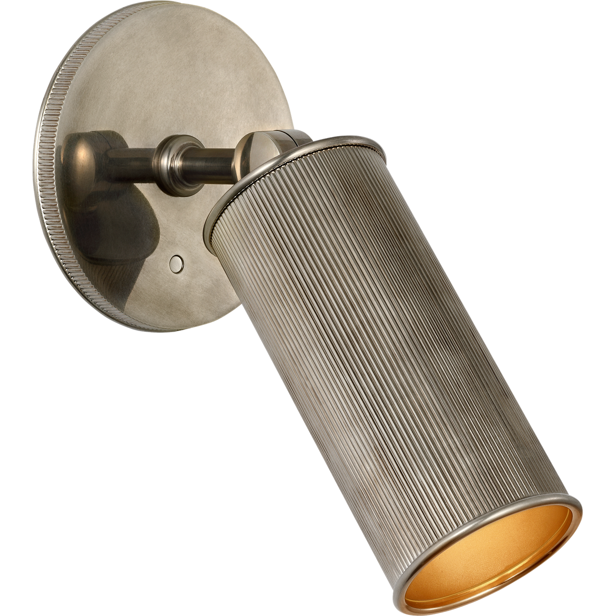 Marie Flanigan Tate 8" Pivoting Reading Light in Pewter W4.25" x H8" x E3.5"