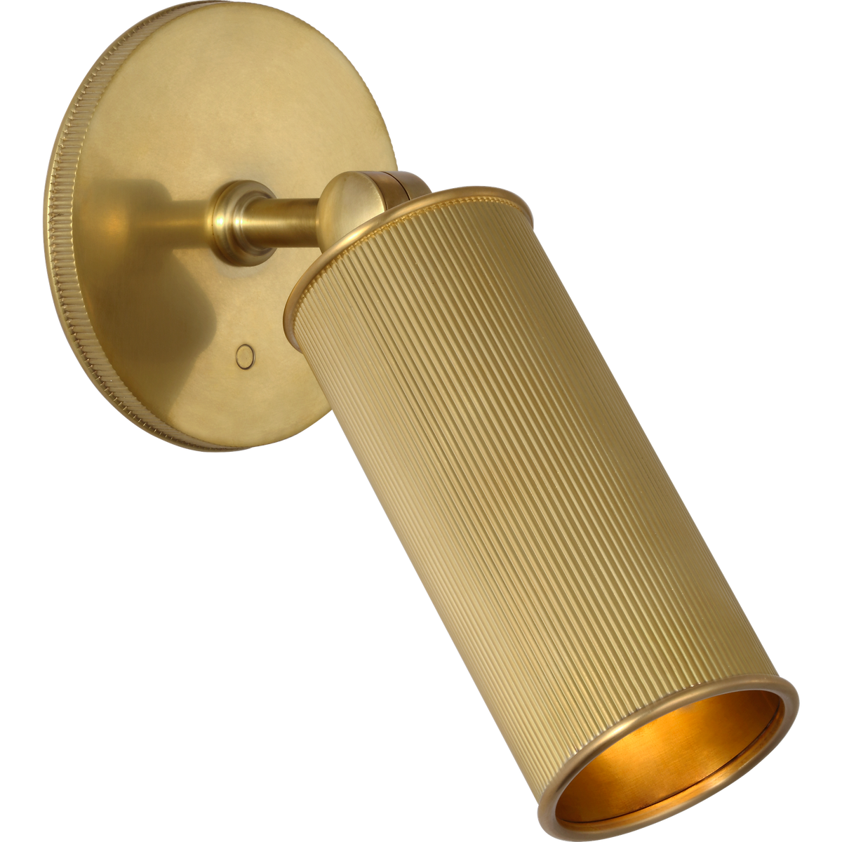 Marie Flanigan Tate 8" Pivoting Reading Light in Soft Brass W4.25" x H8" x E3.5"