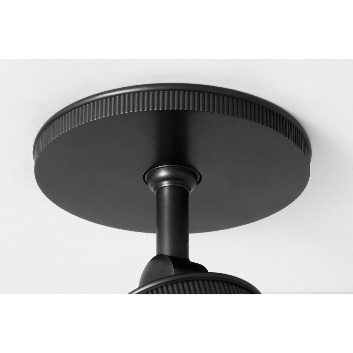 Marie Flanigan Tate 8" Pivoting Monopoint Flush Mount in Bronze W2.5" x H8.25"