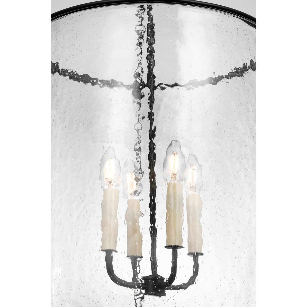 Marie Flanigan Reese 17" Lantern in Bronze with Clear Restoration Glass W17" x H39.5"