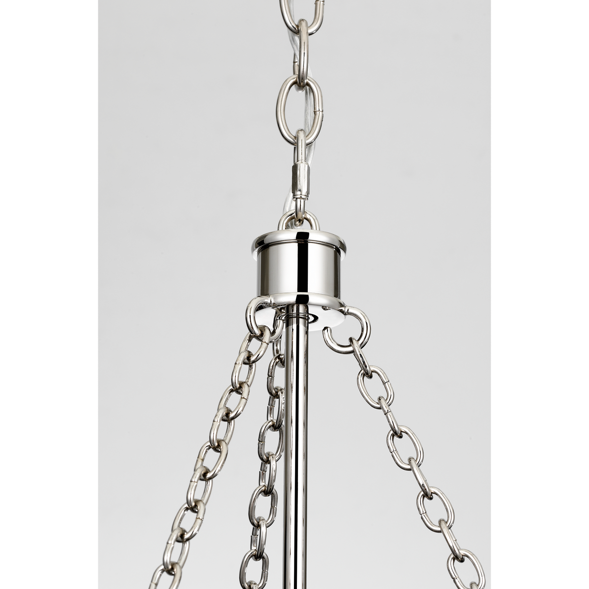 Marie Flanigan Reese 17" Lantern in Polished Nickel with Clear Restoration Glass W17" x H39.5"