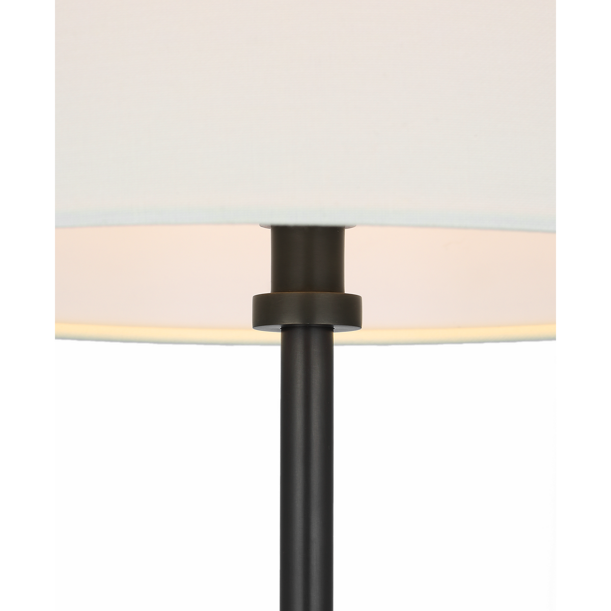 Suzanne Kasler Frederick 58" Floor Lamp in Bronze with Linen Shade W13" x H58.25"