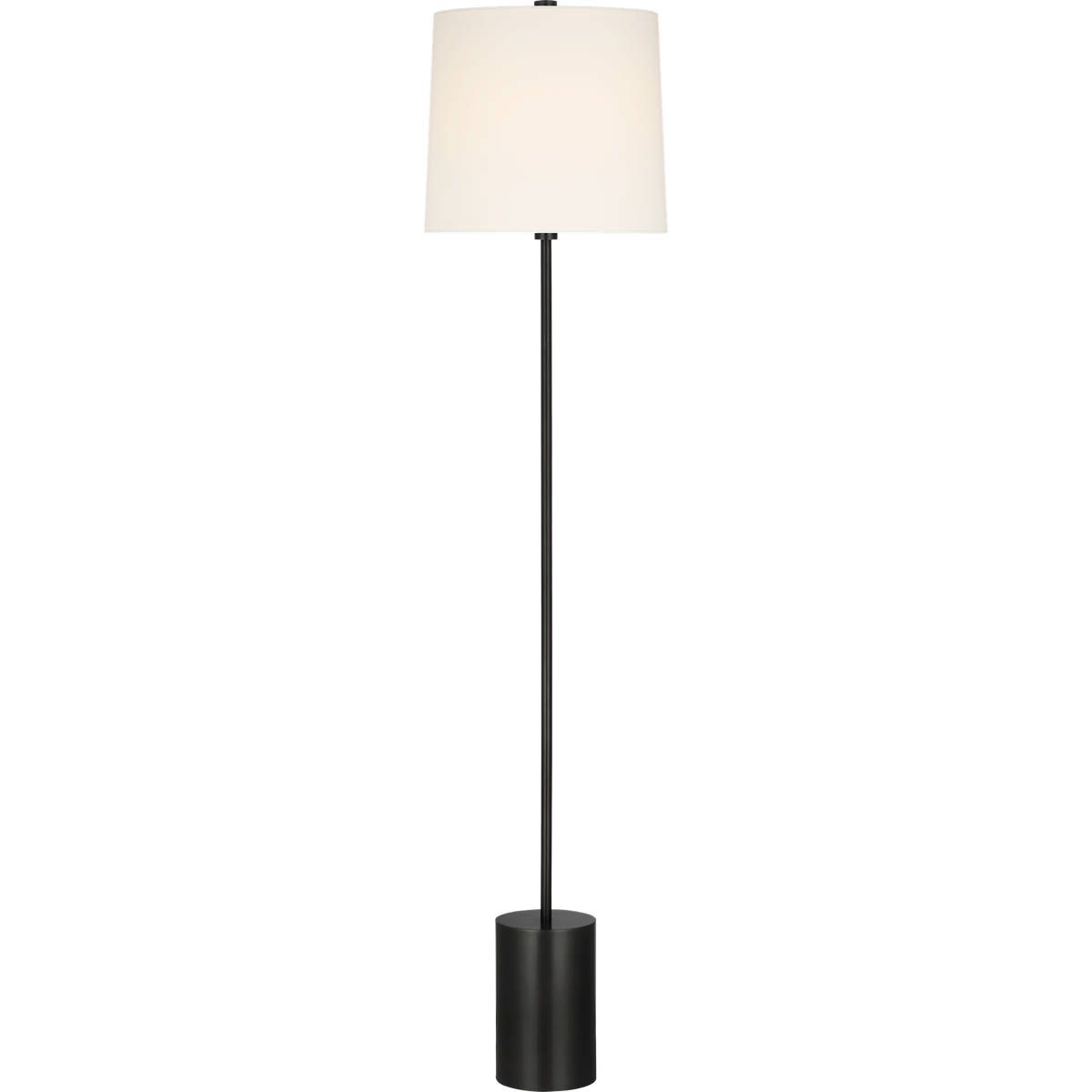Suzanne Kasler Frederick 58" Floor Lamp in Bronze with Linen Shade W13" x H58.25"