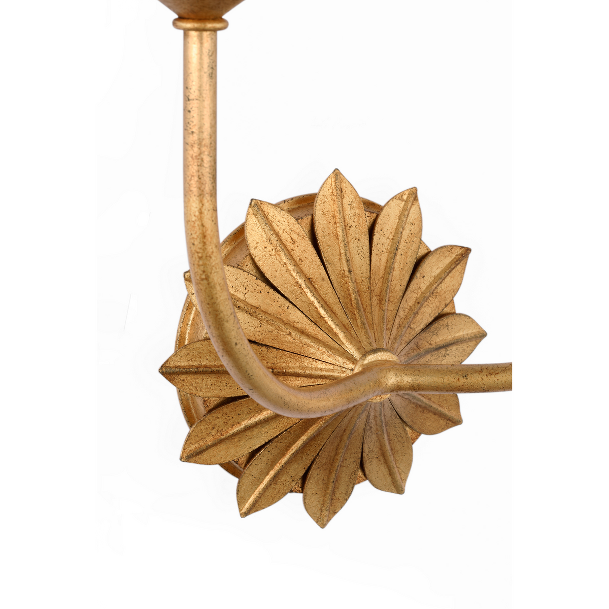 Suzanne Kasler Leslie 17" Double Sconce in Gilded Iron with Linen Shades W12.25" x H16.5" x E6.25"