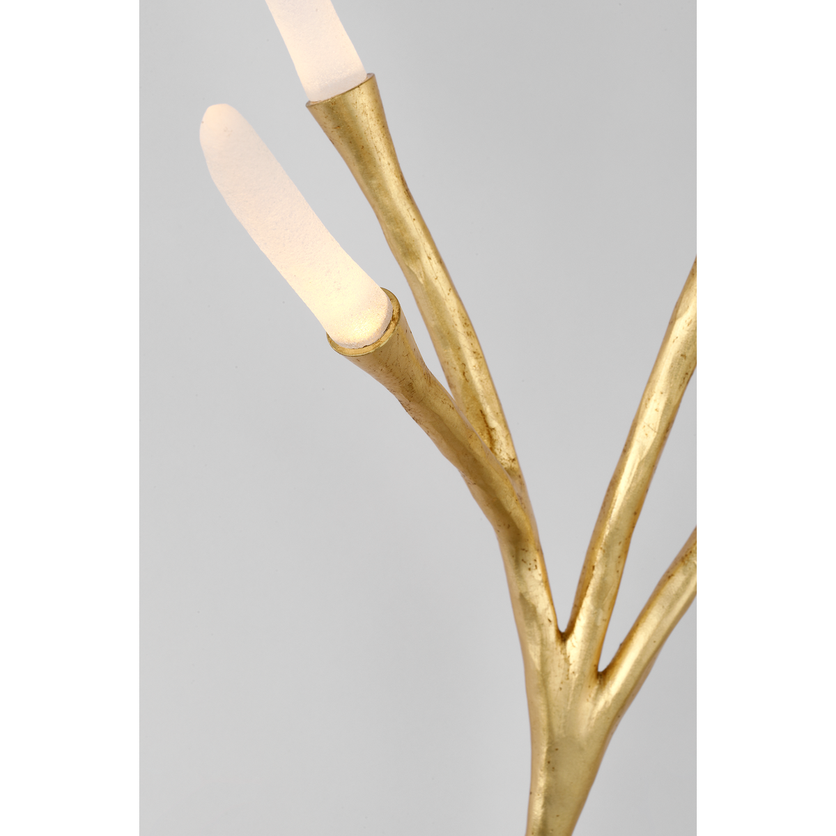 Thomas O'Brien Tirucalli 25" Sculpted Sconce in Gold Lustre with Etched Crystal W10" x H24.75" x E9.75"