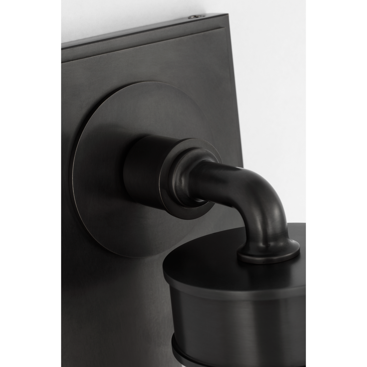 Thomas O'Brien Maritime 20" Linear Bath Sconce in Bronze with White Glass W4.25" x H20" x E5"