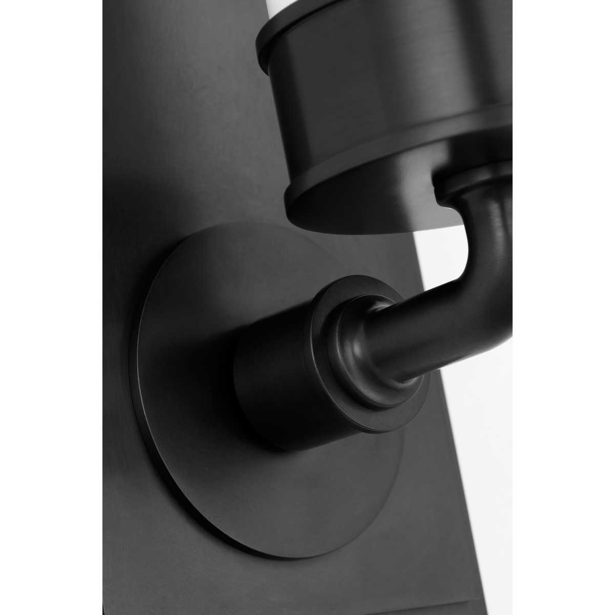 Thomas O'Brien Maritime 20" Linear Bath Sconce in Bronze with White Glass W4.25" x H20" x E5"