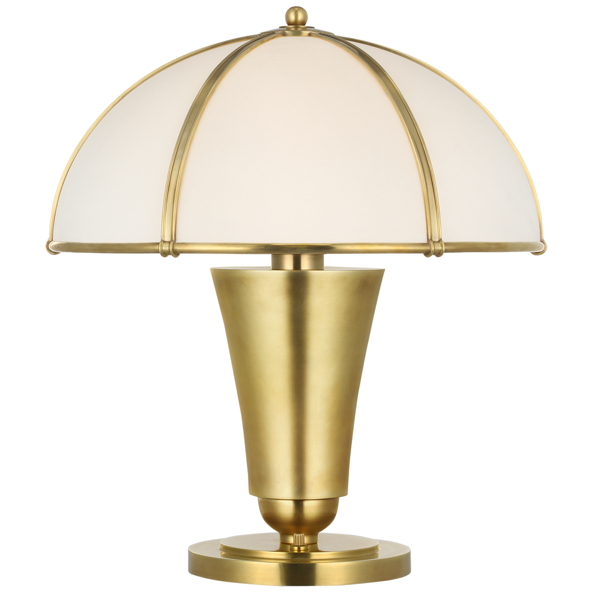 Ralph Lauren Bexley 19" Table Lamp in Natural Brass with Silk Shade W16.5" x H18.75"