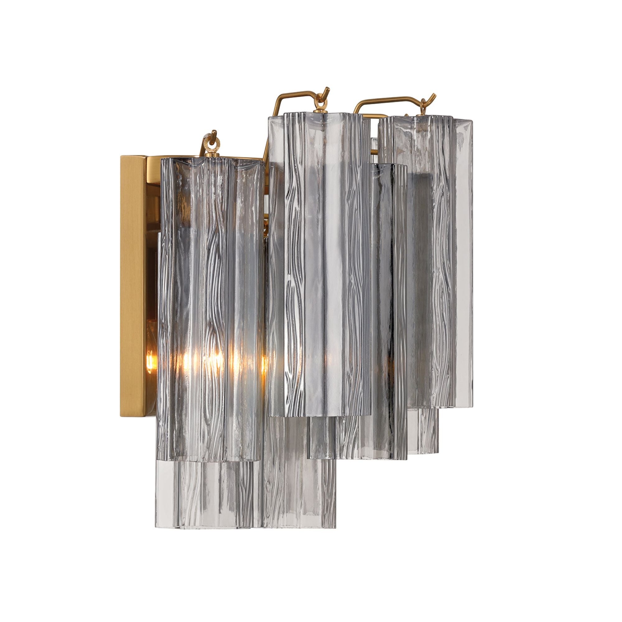 Addis 2 Light Aged Brass Sconce 14.5"W x 11.75"H x 9.75"D