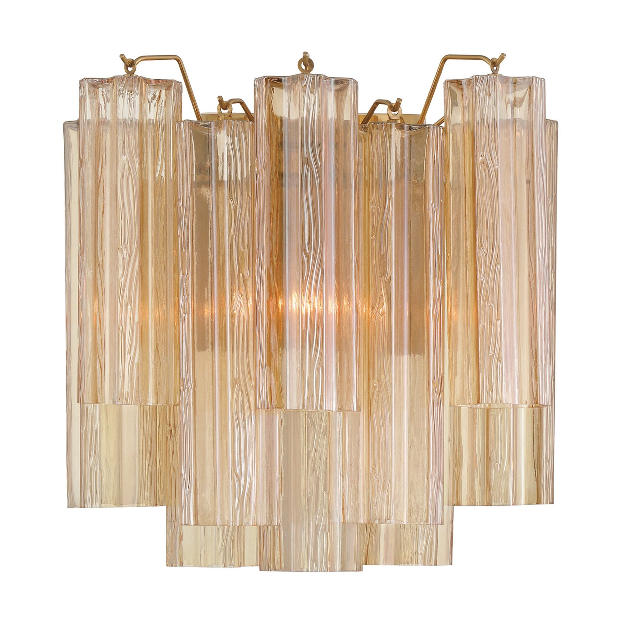 Addis 14.5'' Aged Brass Sconce Gold 14.5"W x 14.5"H x 9.75"D