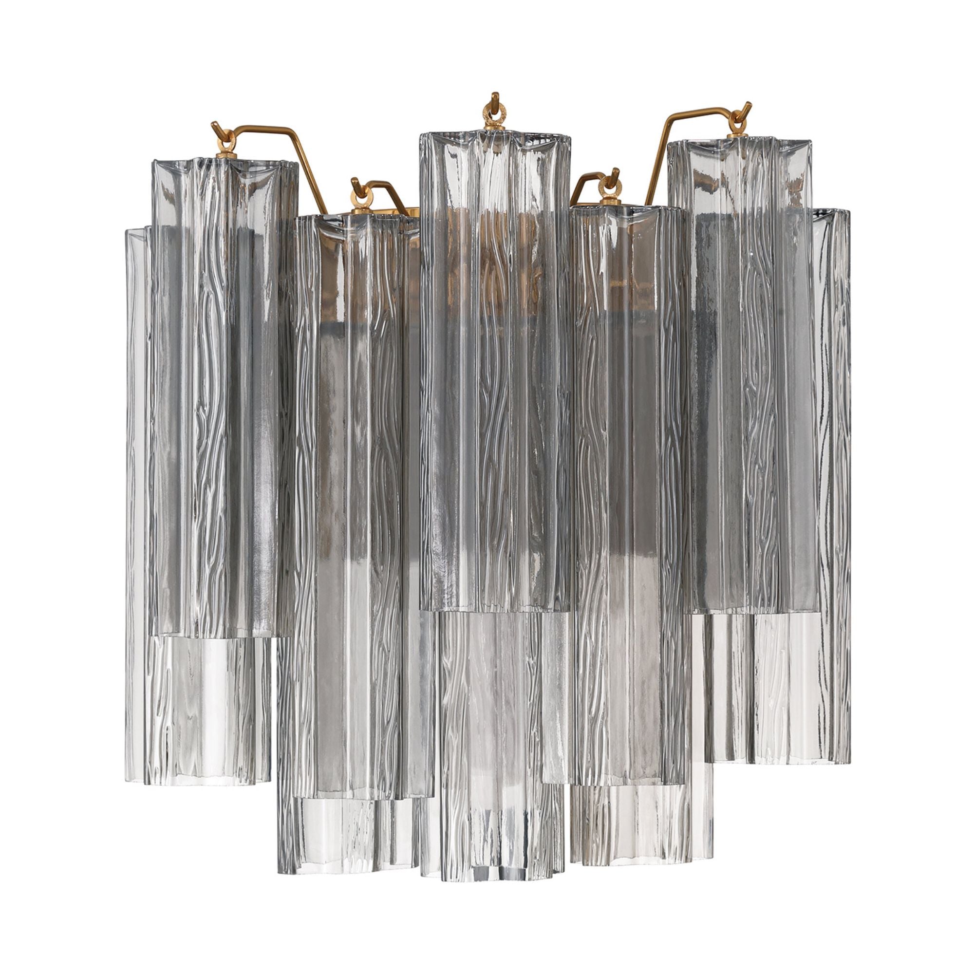 Addis 14.5'' Aged Brass Sconce Gray 14.5"W x 14.5"H x 9.75"D
